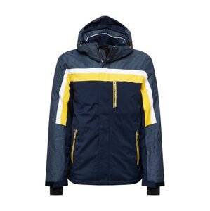 KILLTEC Outdoorová bunda 'Tirano'  námořnická modř / modrý melír / žlutá / bílá