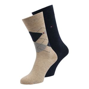 Tommy Hilfiger Underwear Ponožky  béžová / námořnická modř / šedá / bílá / červená