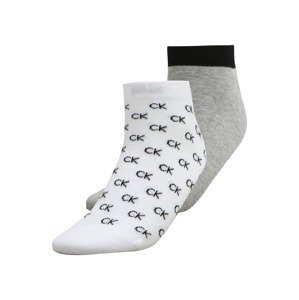 Calvin Klein Underwear Ponožky  bílá / černá / šedá