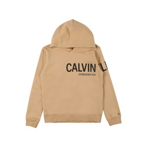 Calvin Klein Jeans Mikina  černá / světle béžová