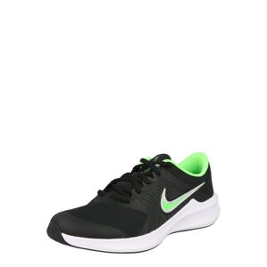 NIKE Sportovní boty 'Downshifter'  černá / svítivě zelená / bílá
