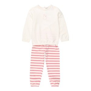 OVS Pyžamo  bílá / růžový melír