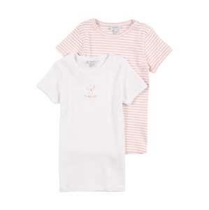 OVS Tričko  bílá / pastelově růžová