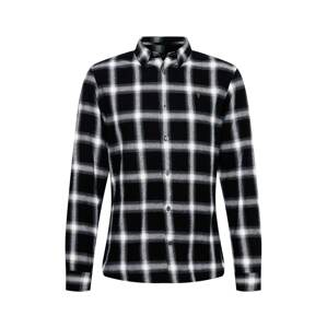 AllSaints Košile 'Windham'  černá / bílá