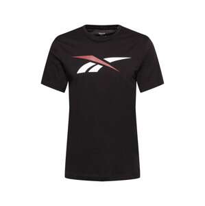 Reebok Sport Funkční tričko  grenadina / černá / bílá