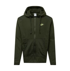 Nike Sportswear Fleecová mikina  khaki / pastelově zelená