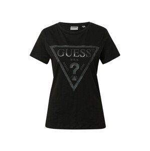 GUESS Funkční tričko 'ADELE'  černá / tmavě šedá