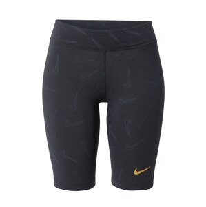 Nike Sportswear Legíny  zlatě žlutá / kámen / černá