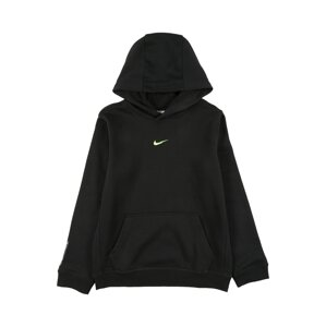 Nike Sportswear Mikina  černá / svítivě zelená