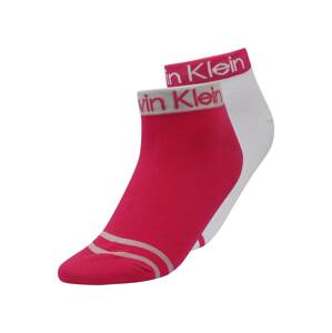 Calvin Klein Underwear Ponožky  tmavě růžová / světle šedá