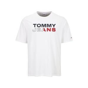 Tommy Jeans Plus Tričko  bílá / červená / noční modrá
