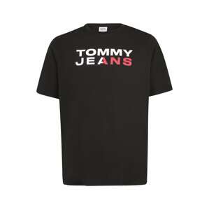 Tommy Jeans Plus Tričko  černá / bílá / červená