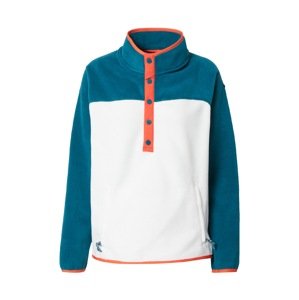 BURTON Sportovní svetr  smaragdová / oranžová / bílá
