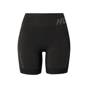 Hummel Sportovní kalhoty 'Christel' kouřově šedá / černá
