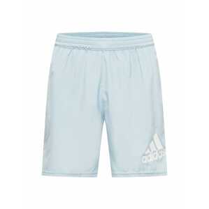 ADIDAS PERFORMANCE Sportovní kalhoty 'Run It'  pastelová modrá / bílá
