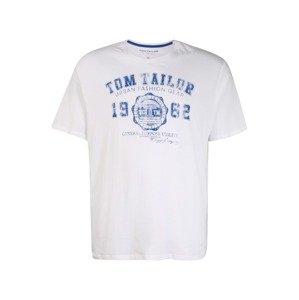 TOM TAILOR Men + Tričko modrá / bílá