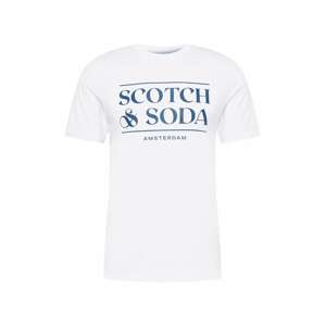 SCOTCH & SODA Tričko marine modrá / bílá
