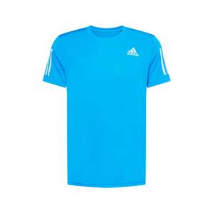 ADIDAS SPORTSWEAR Funkční tričko 'Own the Run' azurová modrá / bílá