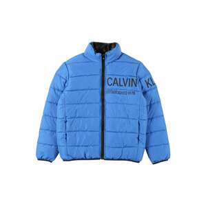 Calvin Klein Jeans Zimní bunda  azurová / černá