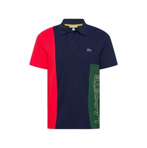 LACOSTE Tričko  námořnická modř / tmavě zelená / červená