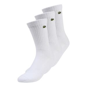 LACOSTE Ponožky  světle zelená / karmínově červené / bílá