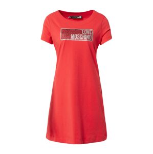 Love Moschino Šaty  světle červená / stříbrná / karmínově červené