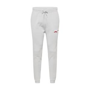 Reebok Sport Sportovní kalhoty 'Vector'  světle šedá / bílá / červená