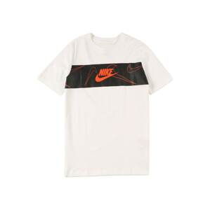 Nike Sportswear Tričko 'FUTURA'  bílá / černá / červená