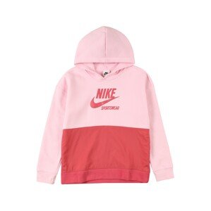 Nike Sportswear Mikina 'HERITAGE'  pink / růžová
