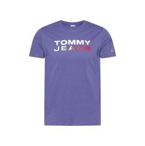 Tommy Jeans Tričko  lenvandulová / červená / bílá
