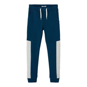 NAME IT Kalhoty 'Betele'  marine modrá / šedý melír
