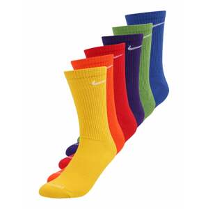 NIKE Sportovní ponožky  žlutá / oranžová / jasně červená / modrá / tmavě fialová / zelená