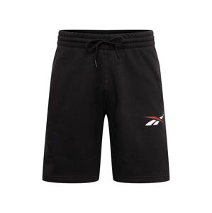 Reebok Sport Sportovní kalhoty  karmínově červené / černá / bílá