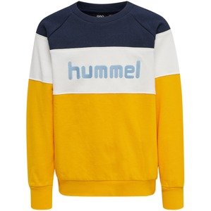 Hummel Sportovní mikina  žlutá / bílá / modrá / světlemodrá
