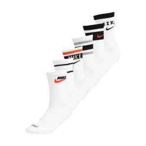 Nike Sportswear Ponožky  čokoládová / oranžová / bílá