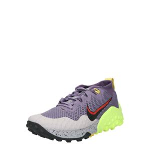 NIKE Sportovní boty 'Wildhorse 7'  svítivě žlutá / fialová / pastelová fialová / červená / černá