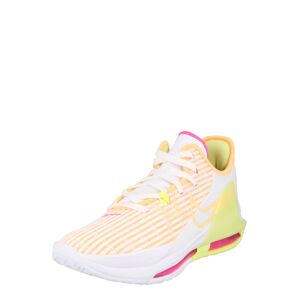 NIKE Sportovní boty 'LeBron Witness 6'  bílá / oranžová / žlutá / pink