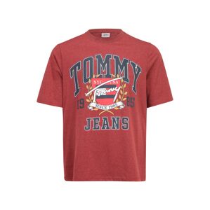 Tommy Jeans Plus Tričko  červený melír / mix barev