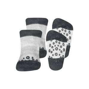 EWERS Ponožky světle šedá / tmavě šedá