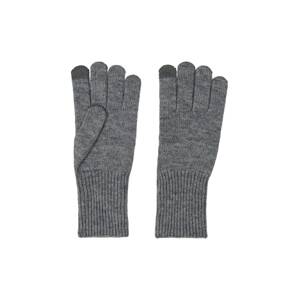 ONLY Prstové rukavice 'Astrid'  tmavě šedá / šedý melír
