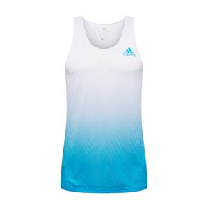 ADIDAS PERFORMANCE Funkční tričko 'Adizero'  bílá / nebeská modř