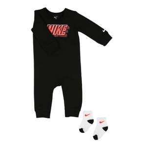 Nike Sportswear Overal  černá / tmavě oranžová / bílá / šedá