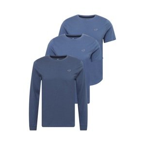 HOLLISTER Tričko  námořnická modř / chladná modrá / bílá