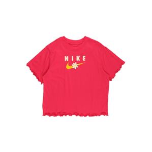Nike Sportswear Tričko  pitaya / bílá / šafrán