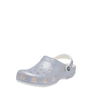 Crocs Pantofle 'Classic Glitter Ii'  stříbrná / bílá