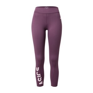 ASICS Sportovní kalhoty 'ESNT'  fialová / bílá