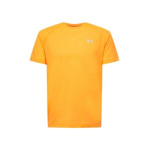 UNDER ARMOUR Funkční tričko 'Streaker'  oranžová / bílá