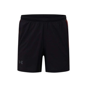 UNDER ARMOUR Sportovní kalhoty 'Launch'  šedá / červená / černá