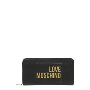 Love Moschino Peněženka 'Sporty Love'  černá / zlatá