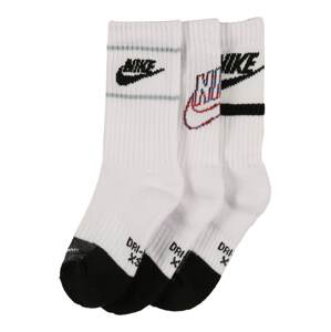 Nike Sportswear Ponožky  bílá / černá / červená